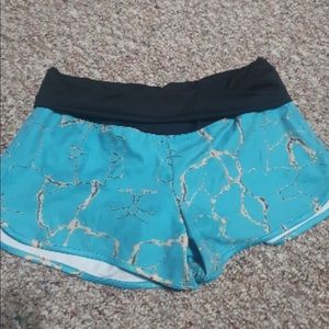 Teal shorts